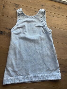 Stitch and Feather - Light Blue Denim Tank Dress w/ pockets.